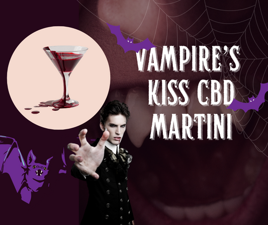 🦇🍸 Sink Your Teeth Into This VAMPIRE'S KISS CBD MARTINI! 🧛♂️💋