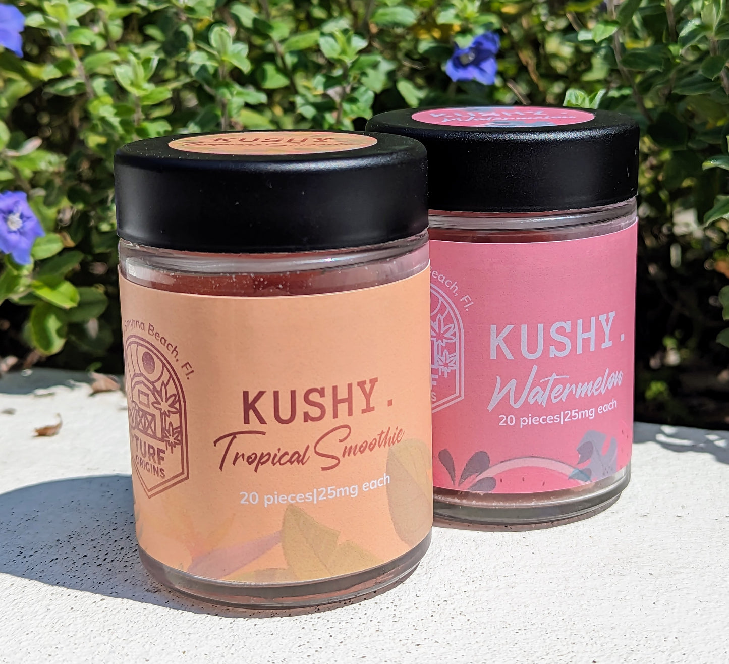 Kushy. Tropical Smoothie Gummies 25mg